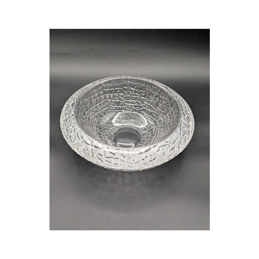 Vintage Orrefors Signed and Numbered Discus Bowl 9"